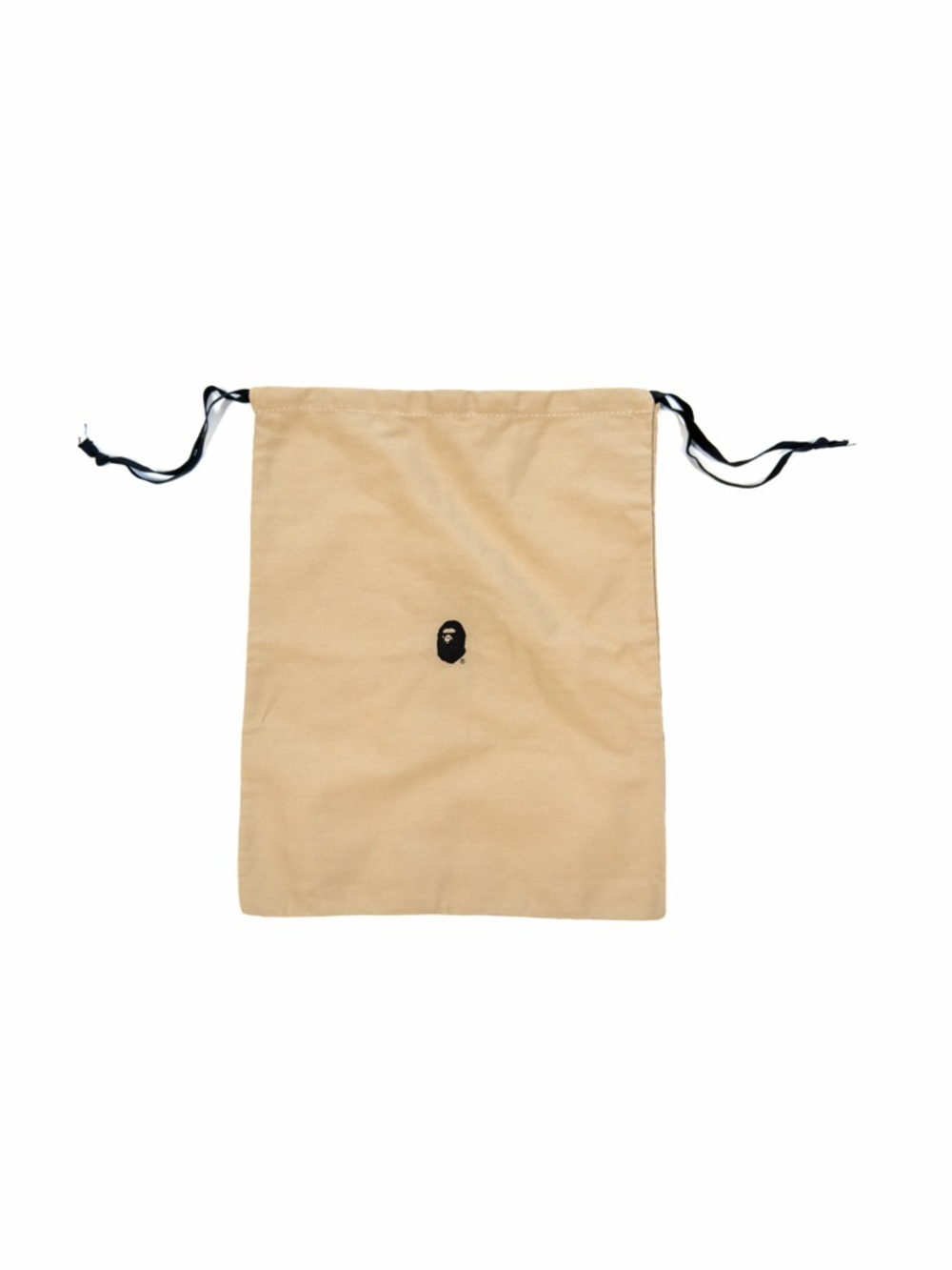 Bape Ape Head Dust Bag Shoe Bag 13” x 17  - Tan